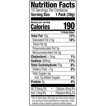 Lance Sandwich Crackers, Captain's Wafers White Cheddar, 10 Individual Packs, 6 Sandwiches Each