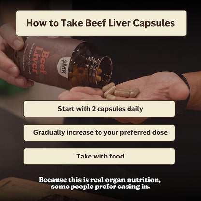 MK Supplements Grass Fed Beef Liver Supplement, Supports Energy Production, Detoxification, Digestion, Immunity and Full Body Wellness, Non-GMO, Freeze Dried, 30 Servings (3,000 mg Each)