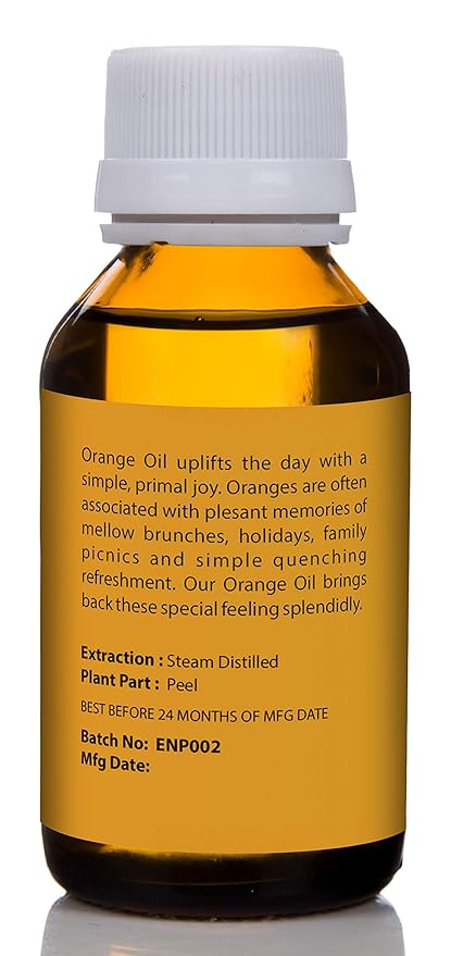 Earth N Pure Orange Essential Oil Natural and Therapeutic Grade 50 ml