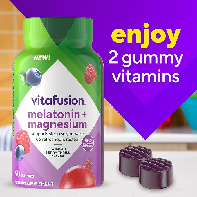 Vitafusion 150 Count 50 mcg BlackBerry and Strawberry Flavored