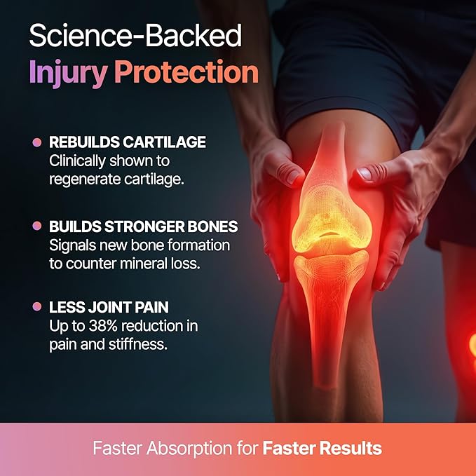 BeMe Wellness FORTIBONE Collagen Peptides - Liquid Collagen for Joint & Bone Health with 10,000mg FORTIBONE & FORTIGEL - Ready to Drink Sachets, Backed by Clinical Studies, Bone Density - 15 Servings
