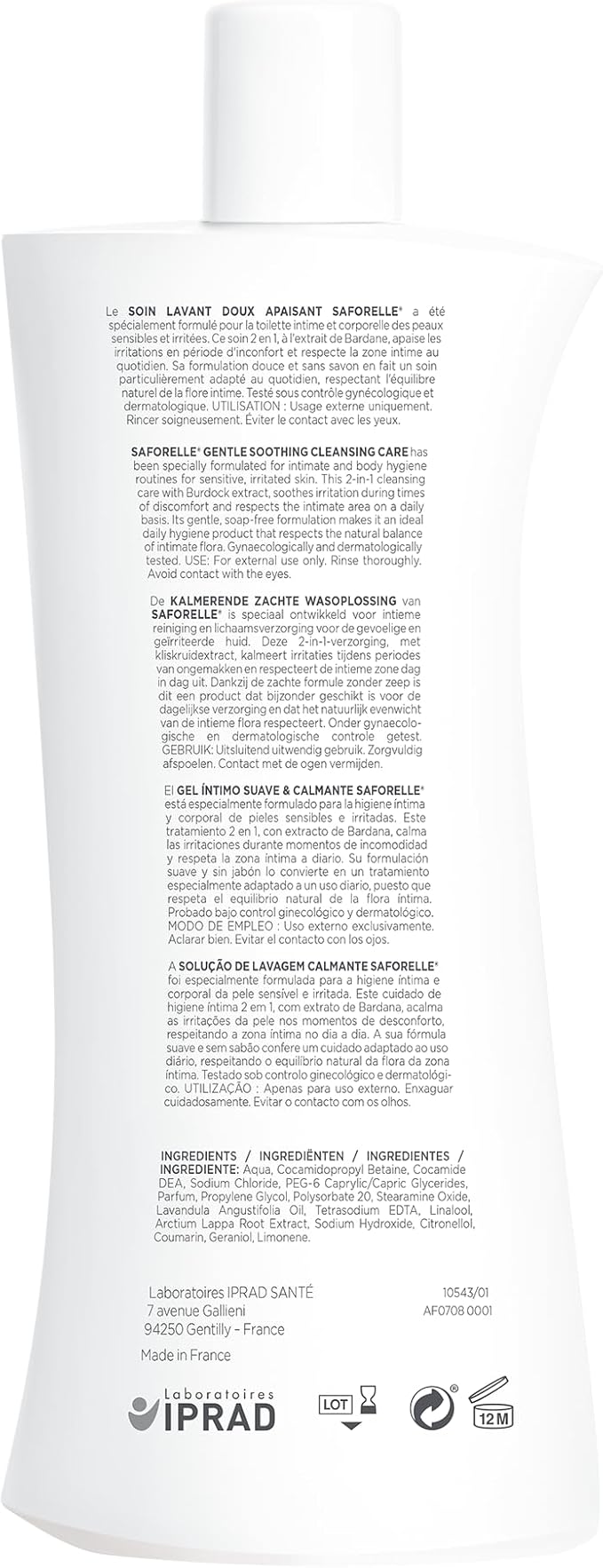Saforelle Gentle Cleansing Care 2X500ml