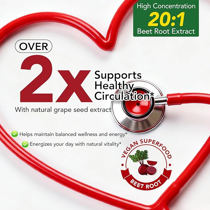 Beetroot Gummies, Organic Beet Root Chews Gummies for Natural Energy Support, Beetroot Supplement for Men and Women, 90 Count (1)