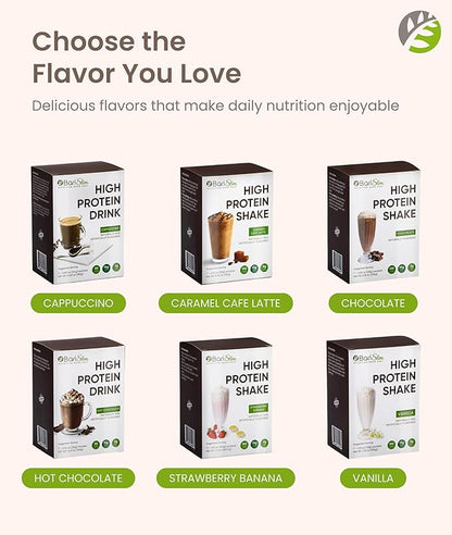 BariSlim High Protein Shake - Delicious & Nutritious Meal Replacement Shake - Low Sugar & Carb - Formulated for Bariatric Patients & Post-Weight Loss Surgery Support | Strawberry Banana Shake (9 oz)