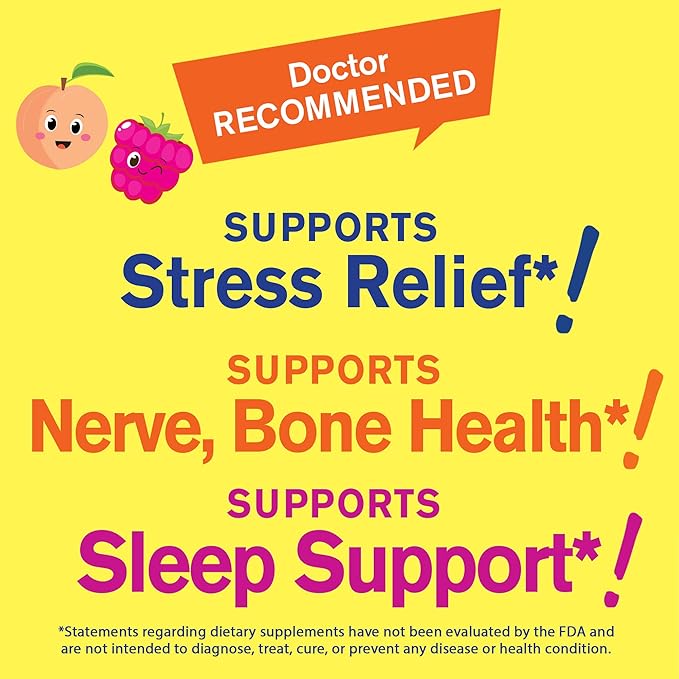 WellYeah Magnesium Citrate Gummies for Kids (2 Pack) - Chewable Stress Relief Supplement for Children - Natural Calm, Mood Support, Non-GMO, Gluten Free - Natural Sourced Flavors - 60 Gummies