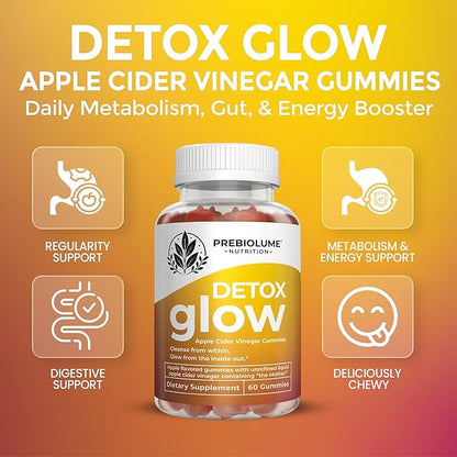 Apple Cider Vinegar Gummies - Probiotics for Men & Women - Digestive Gummies for Intestine Wellness & Metabolism - Apple Cider Vinegar Supplements with Beet Root & Pomegranate - 60 Count