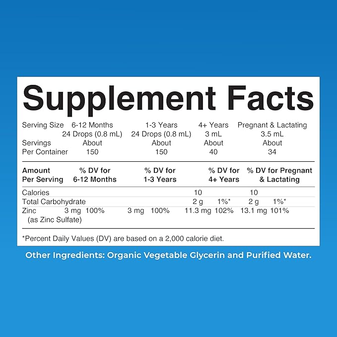 MaryRuth's Organic Liquid Zinc Supplement for Kids & Adults | Immune Support | Skin Health | Antioxidant | Cellular Metabolism | Zinc Sulfate | Vegan | Non-GMO | Sugar Free | Gluten Free | 4 oz