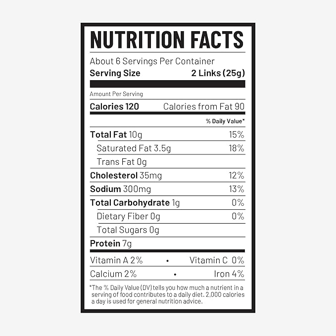 Duke's Pork Chorizo & Lime Smoked Shorty Sausages, 7g Protein Per Serving, 5 oz. (Pack of 3)