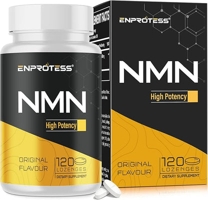 Sublingual NMN 500mg, Max Absorbency & Fast-Acting NMN Supplement（120-Day Supply）, 99% Pure NMN (Nicotinamide Mononucleotide) for NAD, Cell, Immune, Energy, Muscle, Anti-Aging, Longevity, 120 Lozenges