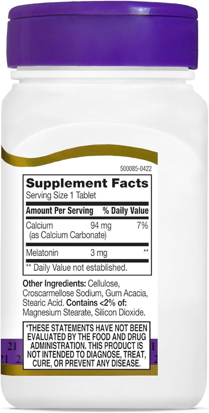 21st Century Melatonin 3 mg Tablets, 200 Count