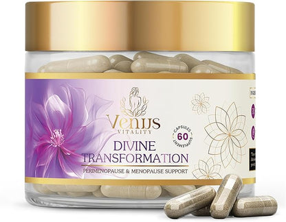 Menopause Supplements for Women - Female Hormone Balance & Immune Support - Mood Swings & Restful Sleep - Valerian Root & Saw Palmetto - Black Cohosh for Menopause Hot Flashes Relief - 60 Capsules