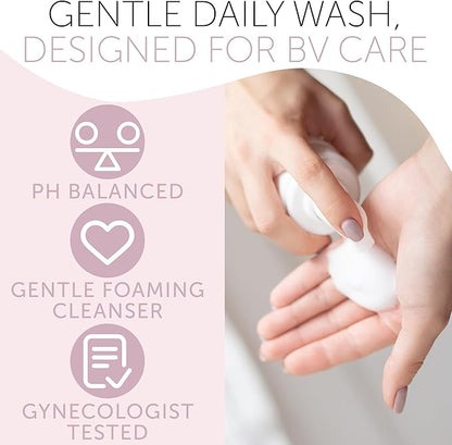 Feminine Wash | BV Treatment For Women | ph Balance Feminine Wash for Bacterial Vaginosis Treatment | Probiotic & Prebiotic Cleanser | Vaginal Dryness Hydration & Odor Control
