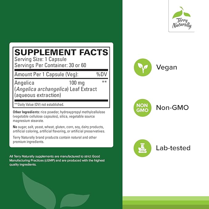 Terry Naturally SagePro Bladder - Bladder Support Supplement - Dietary Supplement with Angelica Leaf Extract - Vegan Capsules to Aid Urinary Tract Function & Health - 30 Capsules