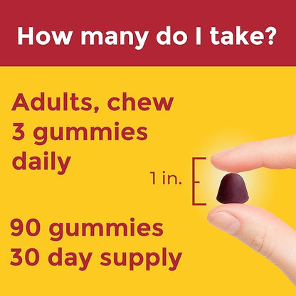 Nature Made Advanced Multivitamin Gummies for Him with Magnesium Citrate, Calcium & All 8 B Vitamins, Multivitamin for Men, 90 Gummies, 30 Day Supply