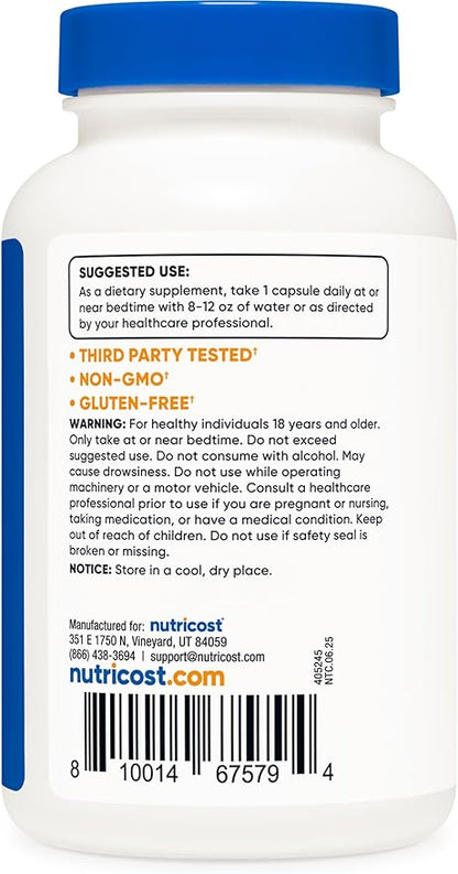 Nutricost Melatonin 20mg, 240 Capsules, Non-GMO & Gluten Free (Pack of 2)