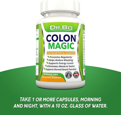 Colon Cleanse Detox Formula - Natural Bowel Cleanser Pills for Intestinal Bloating & Fast Digestive Cleansing - Daily Constipation Relief Supplement Gut, Belly, Stomach - Women Men Herbal Weight Flush