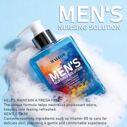 MAYLOR Men’s Intimate Wash, pH Balanced Plant-Based Formula for Sensitive Skin, Gentle Hydrating Cleanser with Long-Lasting Freshness, Daily Body Wash (1)
