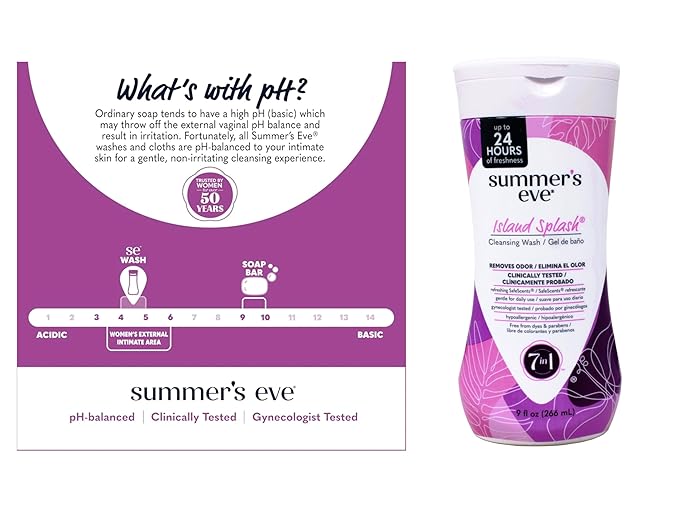 Summer's Eve Feminine Cleansing Wash for Sensitive Skin | Island Splash 9 fl oz | 1-Unit