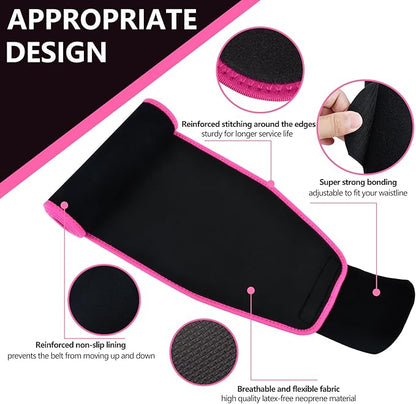 Lisacool Waist Trainer for Women,Waist Sweat Band for Women,Belt for Weight Loss, Belly Band,Stomach Wrap Lumbar Support