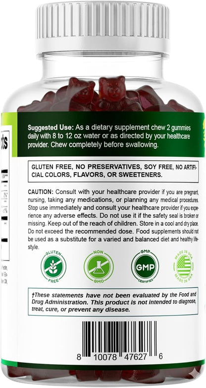 Vitamatic Rhodiola Rosea Gummies – Sugar-Free Plant-Based Extract – Mixed Berry Flavor – Vegan, Non-GMO – Adaptogen Supplement Gummies – 60 Count