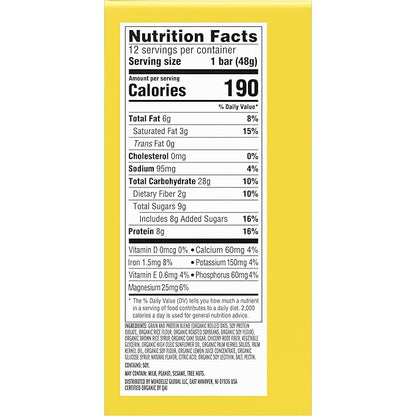 LUNA Bar - LemonZest Flavor - Gluten Free Snack Bars - Non-GMO - Protein Bars - Made with Organic Oats - Value Pack (12 Pack)