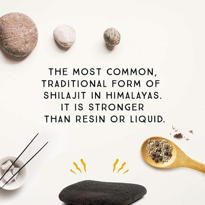 Pure Himalayan Shilajit, Original Solid, Excellent Source of Fulvic Acid & Trace Minerals, Widely Used in Ayurveda (8g, Pack of 1)