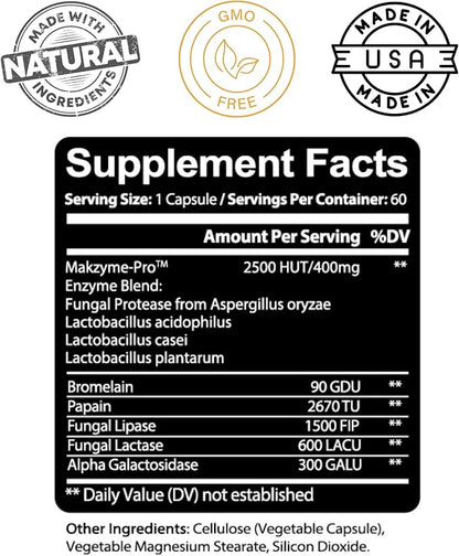 Kaya Naturals Digestive Enzymes with Prebiotics & Probiotics - Constipation & Bloating Relief Pills for Women & Men - Aids Immune Function - Digestion Support - 30 Veggie Capsules