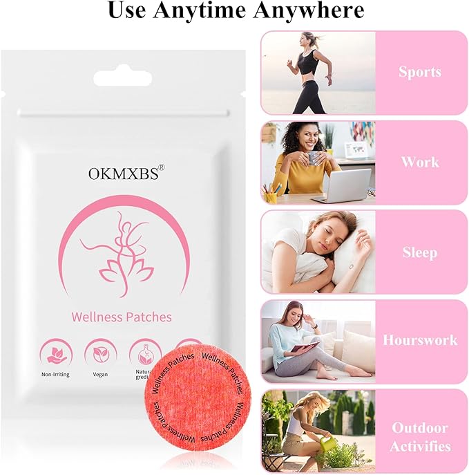 Patches - Natural Ingredients,8-Hour Long-Lasting Formula Support,Suitable for Men and Women's Body Care Patches,Can be Applied to Various Parts of The Body (60PCS)
