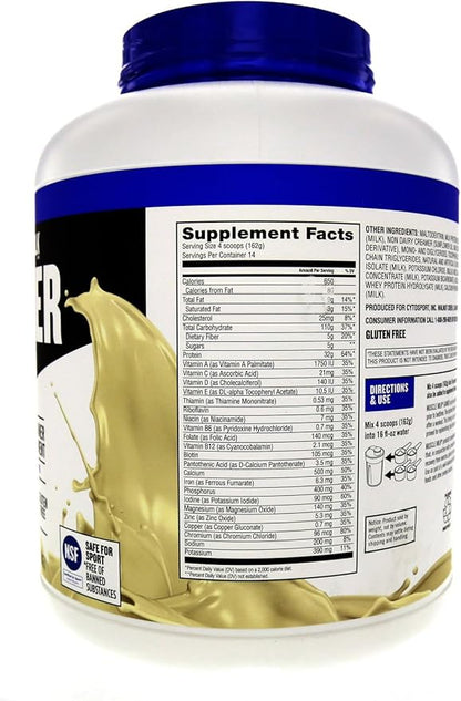 Muscle Milk Gainer Protein Powder, Vanilla Creme, 32g Protein, 5 Pound
