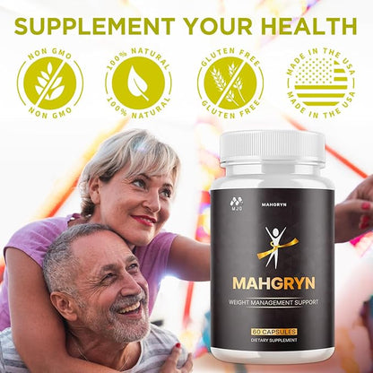 Mahgryn Capsules, Official Mahgryn Pills with All Natural Ingredients, Advanced Overall Health and Wellness Vitamin Supplement Formula for Maximum Strength Multivitamin Support (60 Capsules)