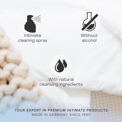 pjur med Clean Spray, Alcohol-Free Intimate Cleansing Spray with Natural Ingredients, Fresh Fragrance - 3.4 fl oz / 100 ml