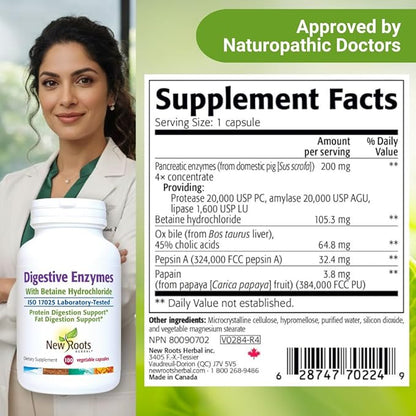 Digestive Enzymes with Ox Bile and Betaine HCl (100 Caps) Ox Bile Supplements for No Gallbladder with Papain & Pepsin A | Pancrease Cleanse & Detox - Pancreatin Digestion Enzymes for Women & Men