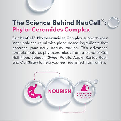 NeoCell Phytoceramide Complex Supplement | 60 Capsules | Advanced Formula | Vegan Plant Derived Ceramides
