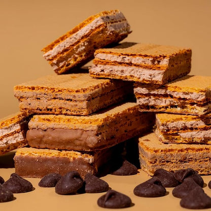 BariWise Protein Wafer Bar, Vanilla, Low Sugar, Low Calorie, Low Carb Keto Friendly Snack (8ct)