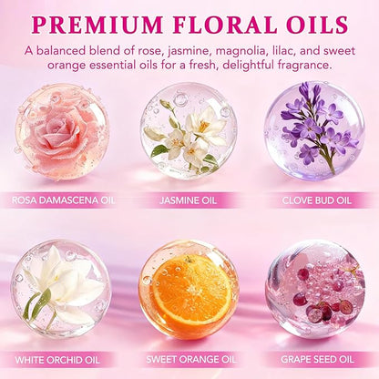 Body Deodorizing Supplement for Women – Body Odor Eliminator for Women & Internal Deodorant Pills for Daily Freshness Support with 5-Flower Essential Oil Blend – Grapeseed Oil Base, 120 Softgels