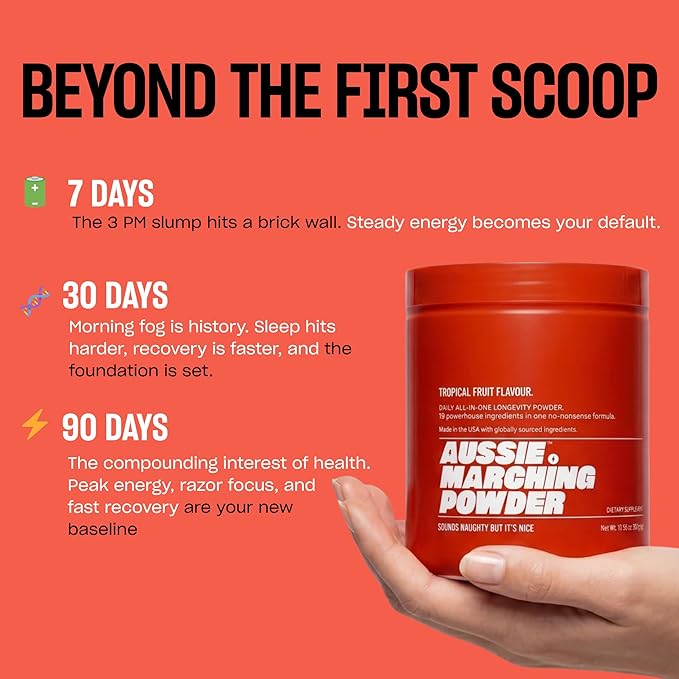 Anti Aging Supplement & Longevity Mix, Nicotinamide Riboside (NR) NAD+ Support with CoQ10, Creatine & L-Theanine, Tropical Flavor Longevity Supplement Powder