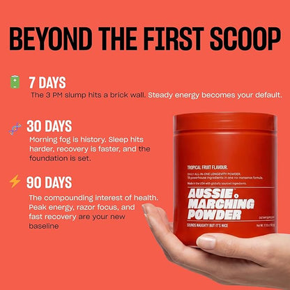 Anti Aging Supplement & Longevity Mix, Nicotinamide Riboside (NR) NAD+ Support with CoQ10, Creatine & L-Theanine, Tropical Flavor Longevity Supplement Powder