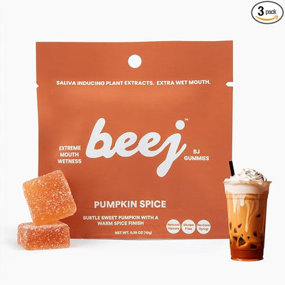 BEEJ Gummies for Couples - Natural Intimacy Gummy Candy - Romantic Gift for Birthday, Honeymoon, Anniversary, Valentines Day - No Artificial Flavors - Made in USA - 3 Pack, Pumpkin Spice