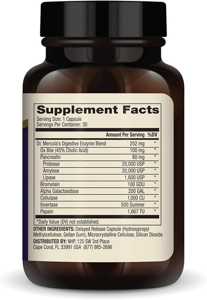 Dr. Mercola Digestive Enzymes, 0.5 Ounce
