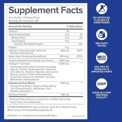 Gundry MD Phyto Collagen Complex, Strength Supporting Multivitamin Powder Supplement with Vitamin C, Amino Acids, and Polyphenols - Strawberry Lemonade (3)