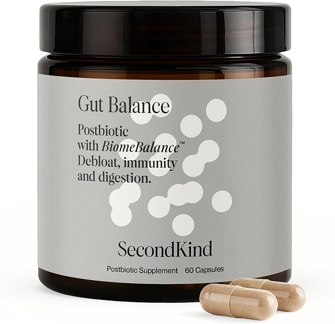 Postbiotics Gut Health Supplement – Bloating Relief, Gut, Brain & Digestive Health - Microbiome & Immune Support with BiomeBalance™ - 1000x More Active Ingredients Than Pre & Probiotics – 60 Capsules