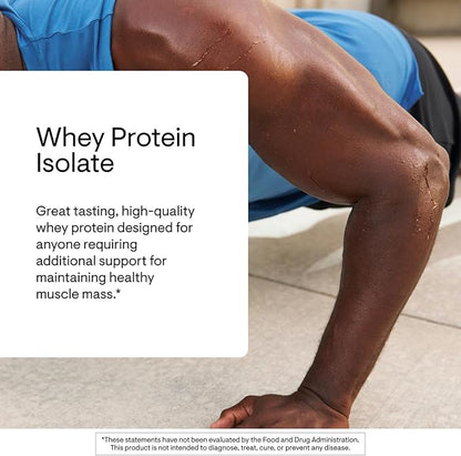 THORNE - Whey Protein Isolate - Balanced Amino Acids Profile with BCAAs - 21 Grams of Easy to Digest Whey Protein Powder - NSF Certified for Sport - Vanilla - Gluten & Soy-Free - 30 Servings