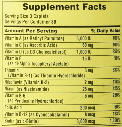 Spring Valley - Hair, Skin & Nails, Biotin-Collagen-Gelatin, 240 Caplets