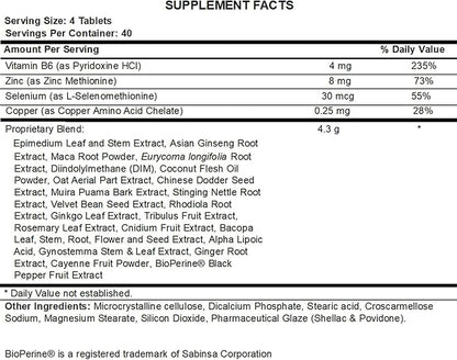 Diesel Test Hardcore by GET Diesel – Libido & Drive Support, PCT Formula for Estrogen Balance & Confidence with Tribulus, Maca & Zinc