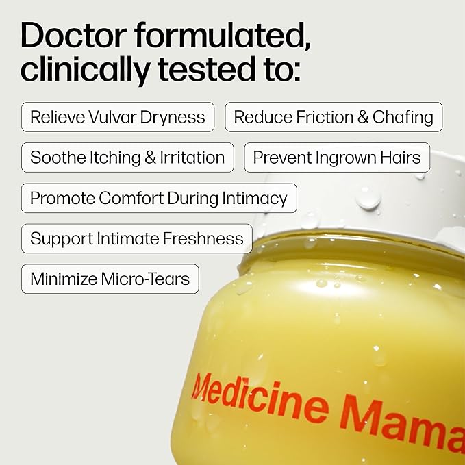 VMAGIC by Medicine Mama Organic Vulva Balm – Intimate Skin Care, Menopause Support – Relieves Feminine Dryness, Itching & Irritation – Hormone Free, Vaginal Moisturizer for Women – 6 Pack, 2 oz Each