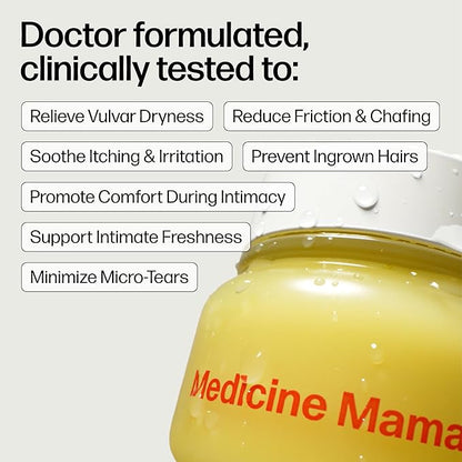 VMAGIC by Medicine Mama Organic Vulva Balm – Intimate Skin Care, Menopause Support – Relieves Feminine Dryness, Itching & Irritation – Hormone Free, Vaginal Moisturizer for Women – 3-pack (2 oz ea)