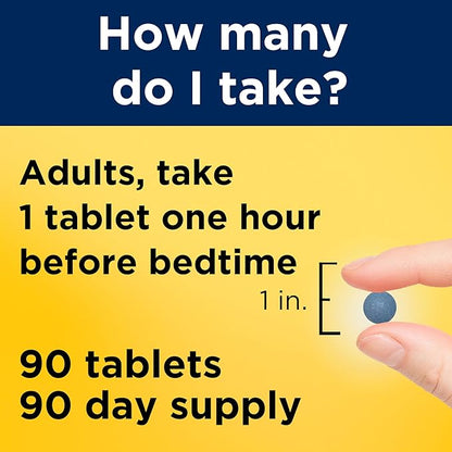 Nature Made Melatonin 4mg Extended Release Tablets, Sleep Supplements for Adults, 100% Drug Free Sleep Aid, 90 Count, 90 Day Supply