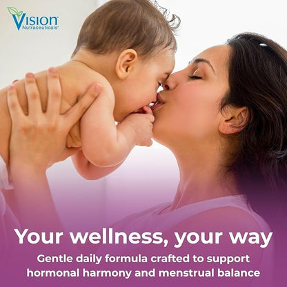 Vision Nutra Fertility Support Supplement for Women | for Hormonal Balance & May Support Menstrual Regularity | Fertilova 60 Vegan Capsules - 2 Month Supply