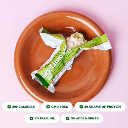 Barebells Protein Bars Key Lime – 12 Count (Pack of 2), 20g High Protein Treats – Key Lime Nutrition Bar with Low Sugar – On-The-Go Breakfast or Post-Workout Snack