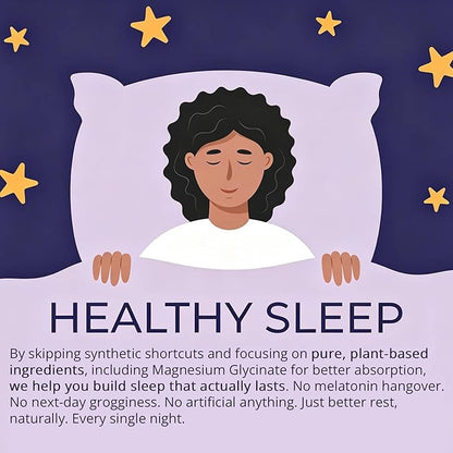 Nextdia Melatonin Free Sleep Gummies, with Magnesium Glycinate, GABA, 5-HTP, L-Theanine, Valerian, Chamomile, Lemon Balm, Vitamin D3 & B6 - Hormone & Drug- Free, Non-Habit Forming,Sugar Free